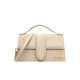 Geanta JACQUEMUS, Large Bambino Dark Beige Suede Crossbody Bag - BAW00007AC08C01180