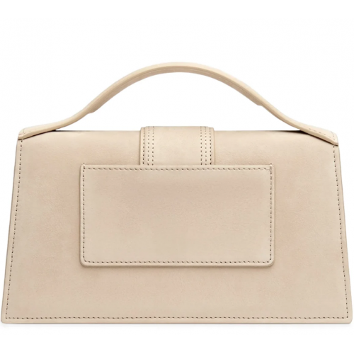 Geanta JACQUEMUS, Large Bambino Dark Beige Suede Crossbody Bag