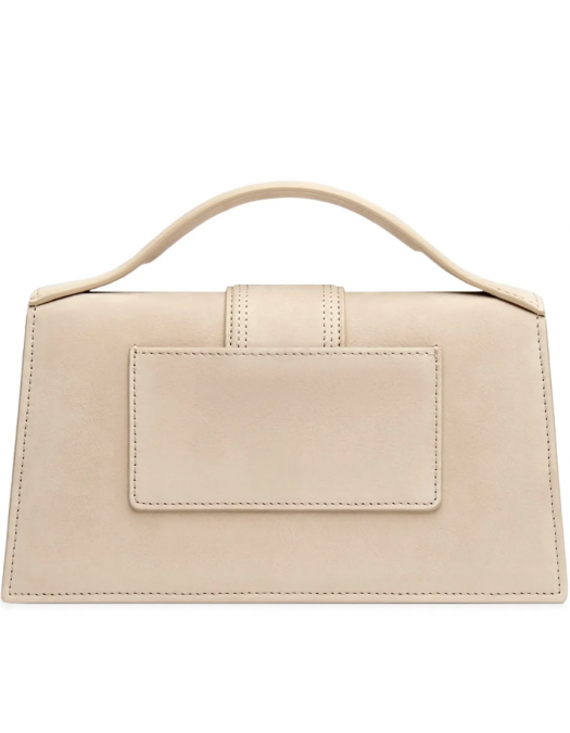 Geanta JACQUEMUS, Large Bambino Dark Beige Suede Crossbody Bag - BAW00007AC08C01180