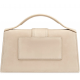 Geanta JACQUEMUS, Large Bambino Dark Beige Suede Crossbody Bag - BAW00007AC08C01180