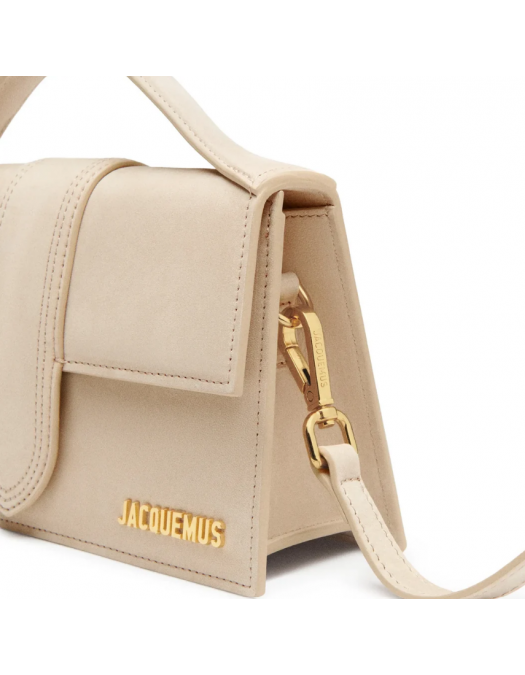 Geanta JACQUEMUS, Large Bambino Dark Beige Suede Crossbody Bag - BAW00007AC08C01180