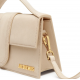 Geanta JACQUEMUS, Large Bambino Dark Beige Suede Crossbody Bag - BAW00007AC08C01180