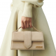 Geanta JACQUEMUS, Large Bambino Dark Beige Suede Crossbody Bag - BAW00007AC08C01180