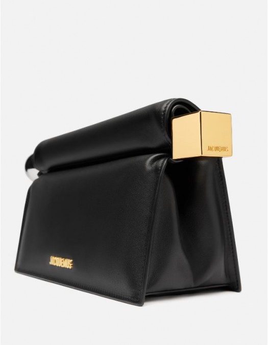 Geanta JACQUEMUS, LA POCHETTE ROND CARRE', Negru - BAW00356AC27L14990