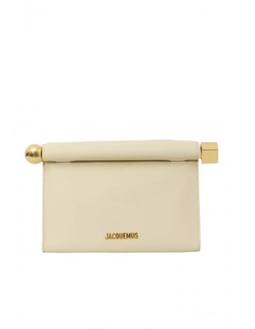 Geanta JACQUEMUS, Le Sac Rond Carre leather clutch - BAW00472AC27L14115