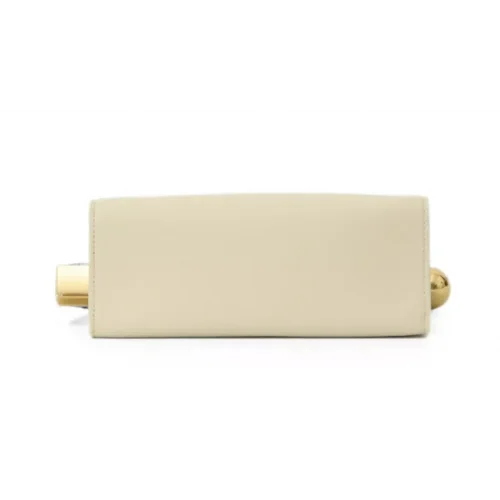 Geanta JACQUEMUS, Le Sac Rond Carre leather clutch