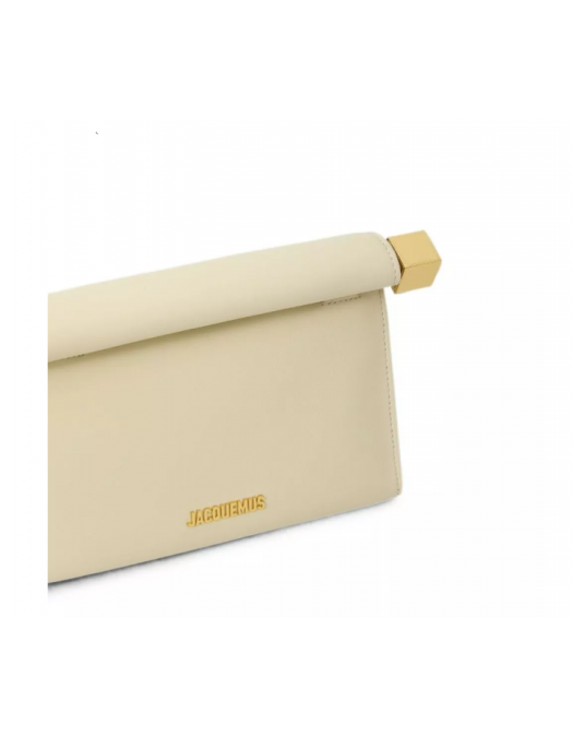 Geanta JACQUEMUS, Le Sac Rond Carre leather clutch - BAW00472AC27L14115