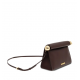 Geanta JACQUEMUS, Le Sac Rond Carre leather clutch, Brown - BAW00472AC27L14890
