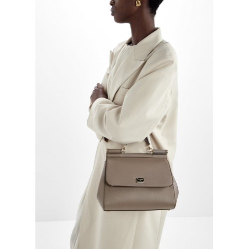 GEANTA DOLCE & GABBANA, Sicily Design, Large, Beige