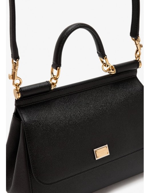 GEANTA DOLCE & GABBANA, Sicily Design, Large, Black - BB6002B100180999 GEANTA DOLCE & GABBANA, Sicily Design, Large, Black - BB6002B100180999