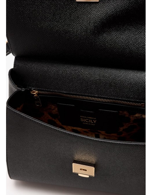GEANTA DOLCE & GABBANA, Sicily Design, Large, Black - BB6002B100180999 GEANTA DOLCE & GABBANA, Sicily Design, Large, Black - BB6002B100180999