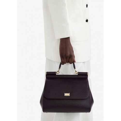 GEANTA DOLCE & GABBANA, Sicily Design, Large, Merlot