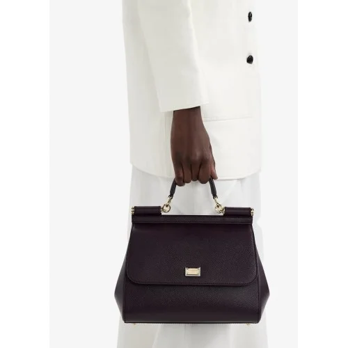 GEANTA DOLCE & GABBANA, Sicily Design, Large, Merlot