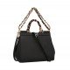 Geanta Dolce & Gabbana, Sicily Shoulder Bag, Animal Print Scarf, Negru - BB6003AY5288S543