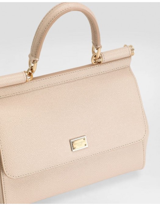 GEANTA DOLCE & GABBANA,  Sicily Handbag, Medium, Cream Somon - BB6003B100180414UNI