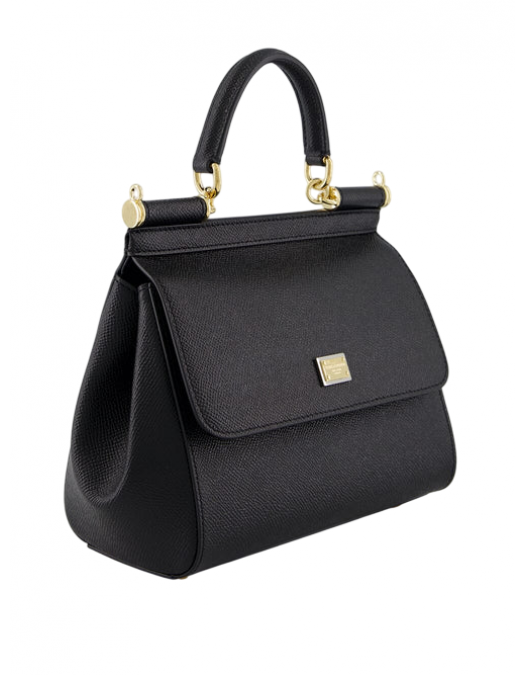 GEANTA DOLCE & GABBANA, Sicily Handbag, Medium, Black - BB6003B100180999UNI GEANTA DOLCE & GABBANA, Sicily Handbag, Medium, Black - BB6003B100180999UNI