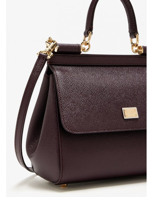 GEANTA DOLCE & GABBANA,  Sicily Handbag, Medium, Merlot - BB6003B10018M073