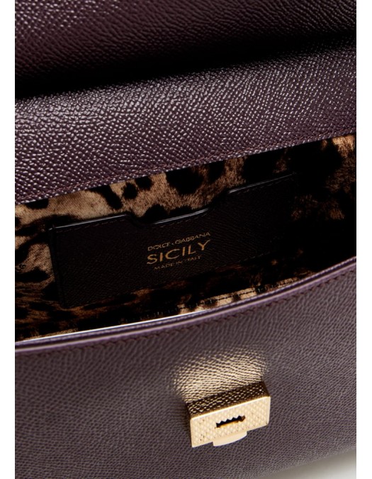 GEANTA DOLCE & GABBANA,  Sicily Handbag, Medium, Merlot - BB6003B10018M073