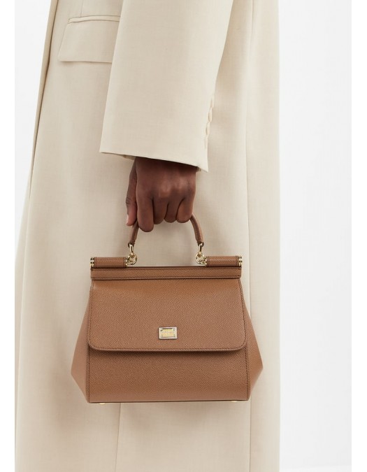 GEANTA DOLCE & GABBANA,  Sicily Handbag, Medium, Maro - BB6003B10018M417