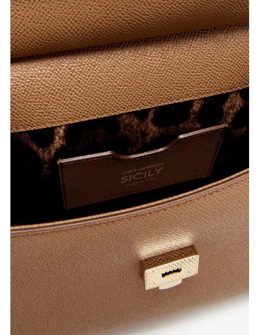 GEANTA DOLCE & GABBANA,  Sicily Handbag, Medium, Maro - BB6003B10018M417