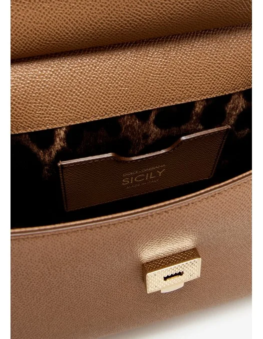 GEANTA DOLCE & GABBANA,  Sicily Handbag, Medium, Maro - BB6003B10018M417
