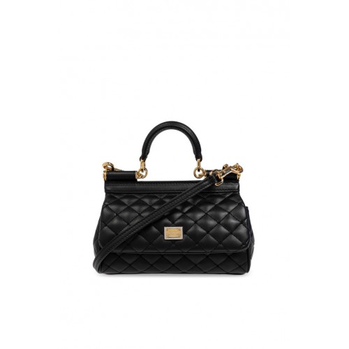 GEANTA DOLCE & GABBANA, Small Sicily Design, Shoulder Bag, Black GEANTA DOLCE & GABBANA, Small Sicily Design, Shoulder Bag, Black