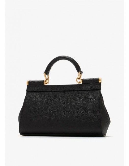 Geanta DOLCE & GABBANA, Small Sicily handbag, Black - BB7116B100180999