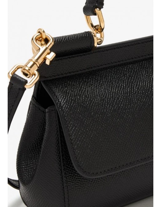 Geanta DOLCE & GABBANA, Small Sicily handbag, Black - BB7116B100180999