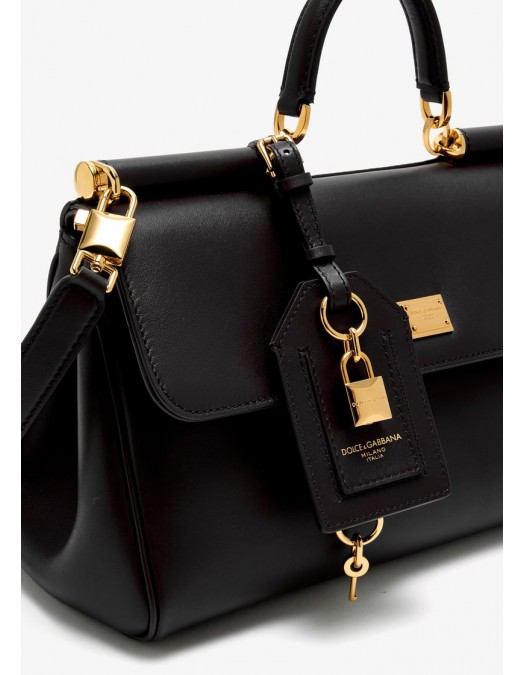 GEANTA DOLCE & GABBANA, My Sicily Handbag, Large, Black - BB7782B732180999 GEANTA DOLCE & GABBANA, My Sicily Handbag, Large, Black - BB7782B732180999