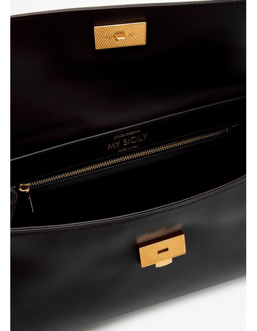 GEANTA DOLCE & GABBANA, My Sicily Handbag, Large, Black - BB7782B732180999 GEANTA DOLCE & GABBANA, My Sicily Handbag, Large, Black - BB7782B732180999