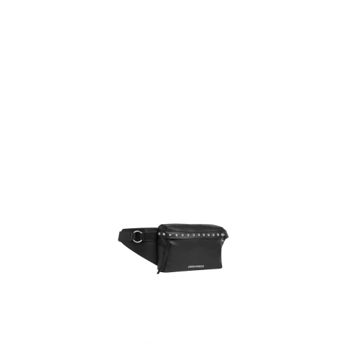Borseta DSQUARED2, Allover Studs Belt Bag, Black Borseta DSQUARED2, Allover Studs Belt Bag, Black