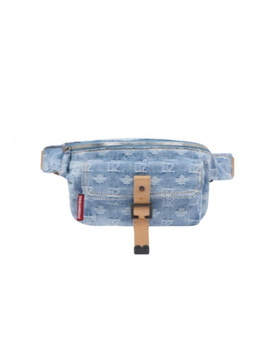 Borseta DSQUARED2, D2 Monogram Belt Bag, Albastru - BBM0080101088193098UNI