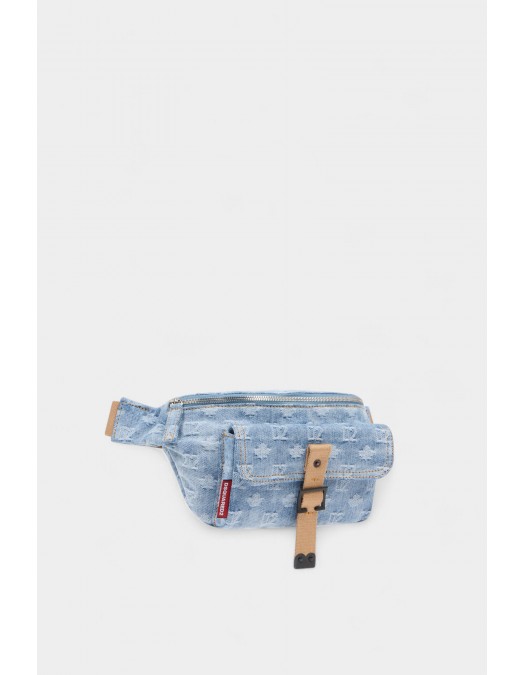 Borseta DSQUARED2, D2 Monogram Belt Bag, Albastru - BBM0080101088193098UNI