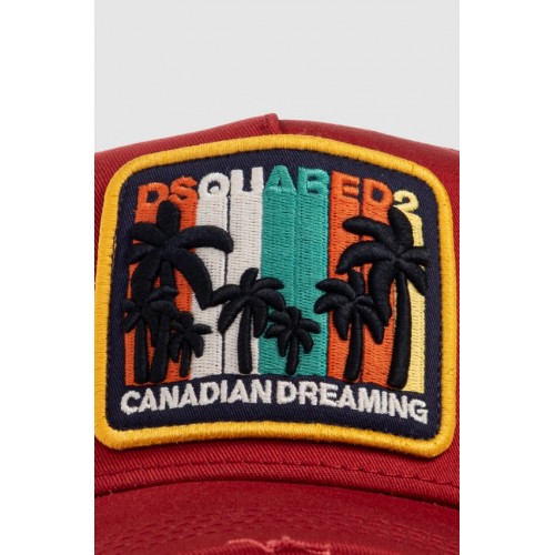 Sapca DSQUARED2,  RED Baseball cap