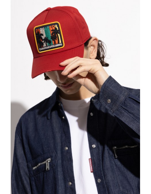 Sapca DSQUARED2,  RED Baseball cap - BCM003705C000015096