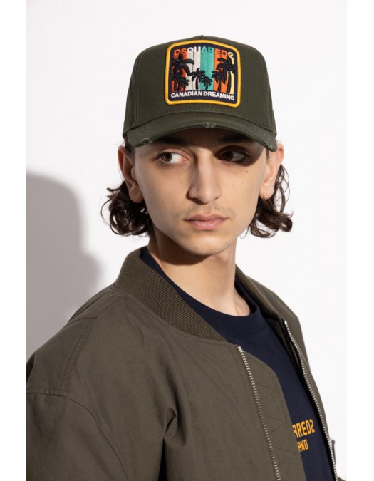 Sapca DSQUARED2, GREEN Baseball cap - BCM003705C000018066