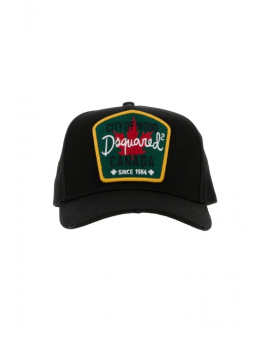 Sapca DSQUARED2, City of wood, Baseball cap, Negru - BCM037605C000012124