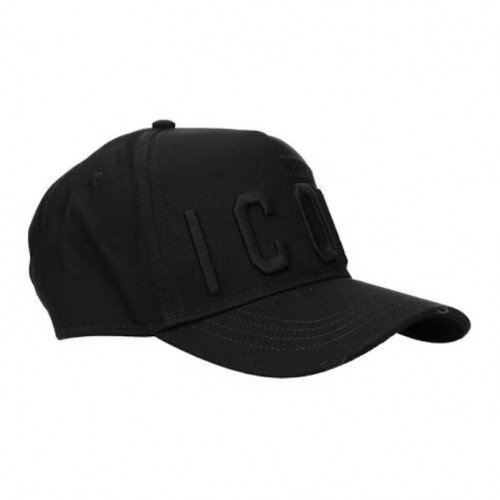 Sapca DSQUARED2, Icon Negru Logo Frontal, Negru
