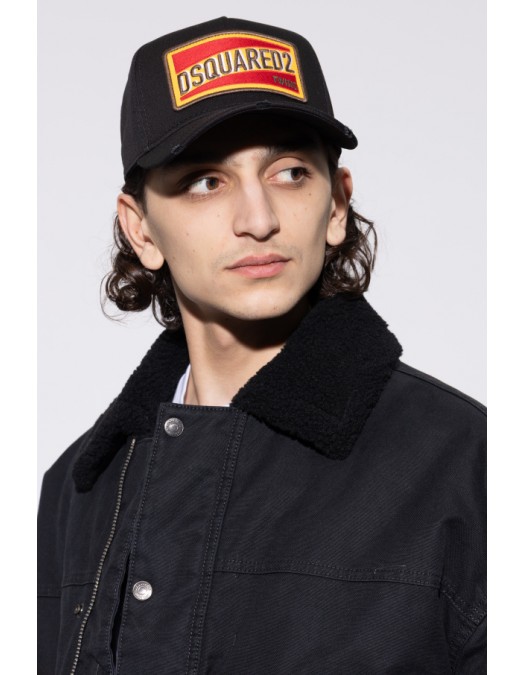 Sapca DSQUARED2,  BLACK Baseball cap - BCM041905C000012124