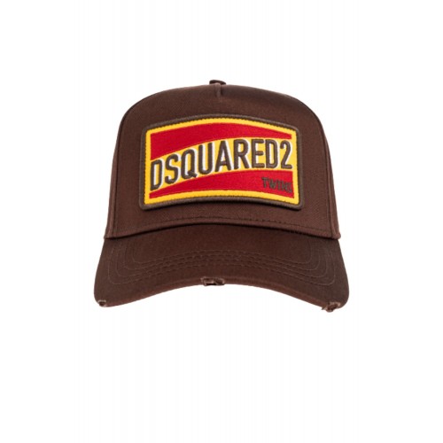 Sapca DSQUARED2, BROWN Baseball cap