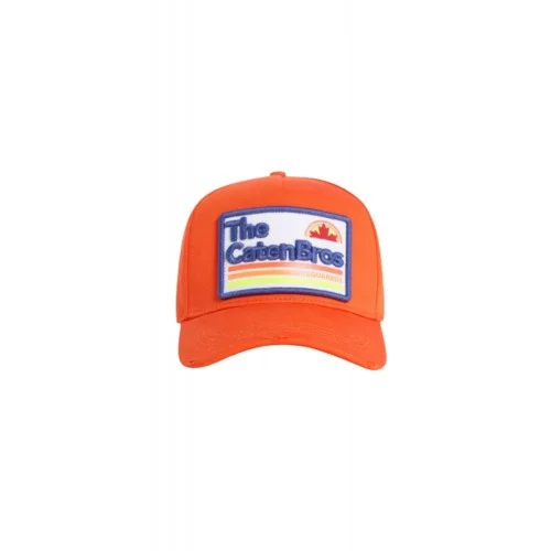 Sapca DSQUARED2, Logo, The Caten Bros, Orange