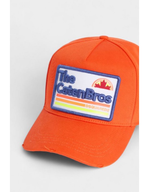 Sapca DSQUARED2, Logo, The Caten Bros, Orange - BCM043605C000016051UNI