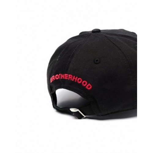 Sapca DSQUARED2, Patch brodat Colorat, Negru