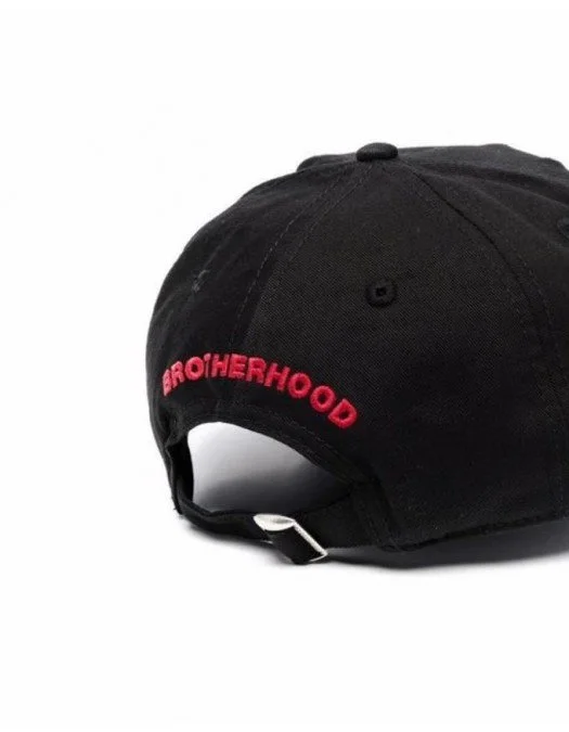 Sapca DSQUARED2, Patch brodat Colorat, Negru - BCM052605C000012124 Sapca DSQUARED2, Patch brodat Colorat, Negru - BCM052605C000012124