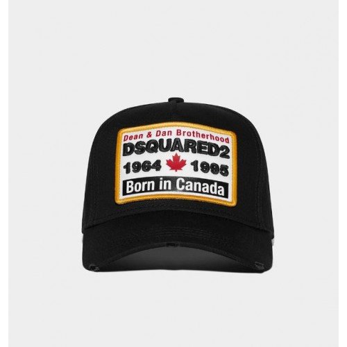Sapca DSQUARED2, Patch Born In Canada, Negru