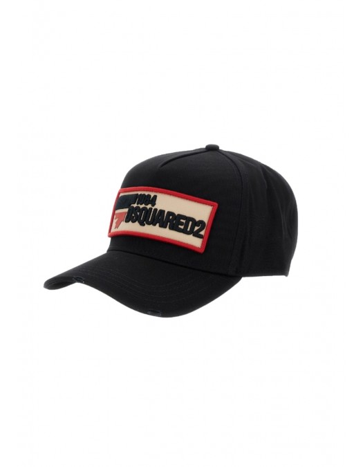 Sapca DSQUARED2, Maxi print, Baseball cap, Negru - BCM056305C000012124
