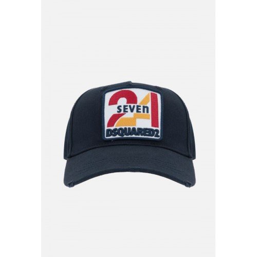 Sapca DSQUARED2, Seven Print, Bleumarin