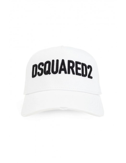 Sapca DSQUARED2, Baseball Cap, Logo Embroidered, White - BCM066005C00001M072