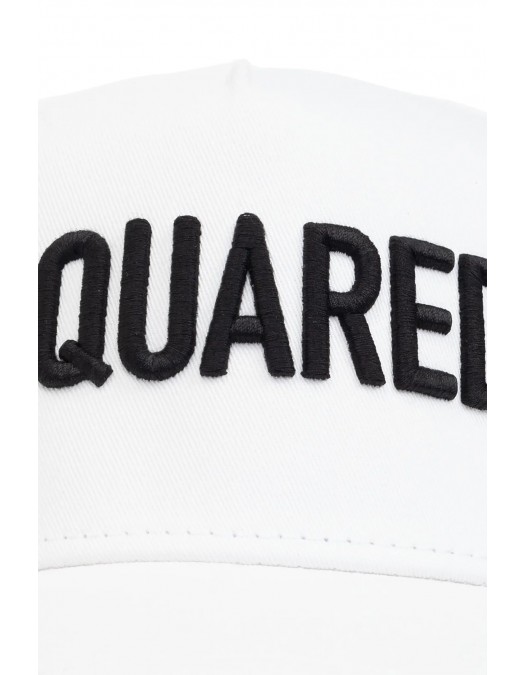 Sapca DSQUARED2, Baseball Cap, Logo Embroidered, White - BCM066005C00001M072