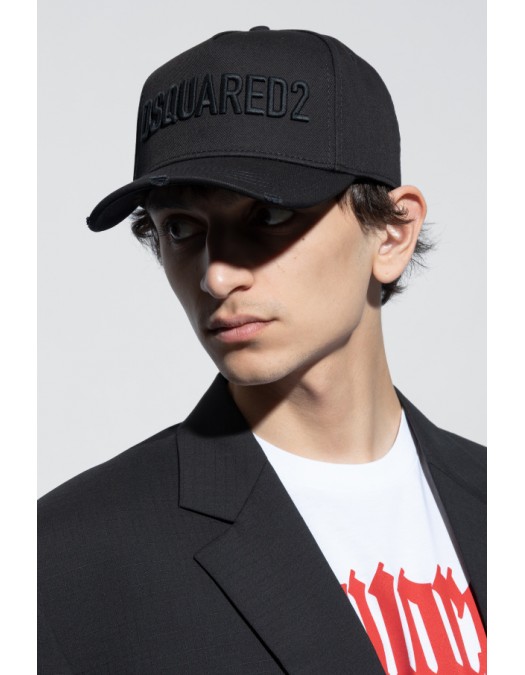 Sapca DSQUARED2, Baseball Cap, Logo Insert, Black - BCM066005C00001M436